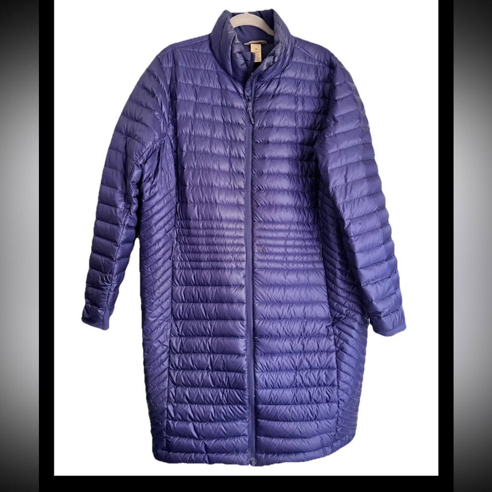 DULUTH TRADING Navy Packable Lightweight  Pertex Quantum Puffer Lg Jacket SZ 1X